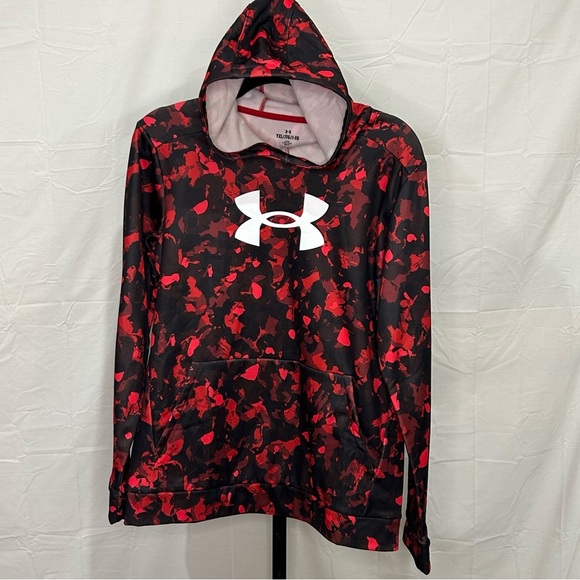 Under Armour Red and White Camo Hoodie NWT - Picture 1 of 5